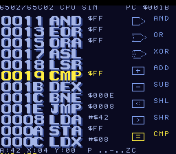 6502 CPU Simulator preview