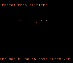 Protothread Critters preview