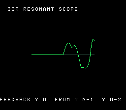 IIR Resonant-Filter Scope preview