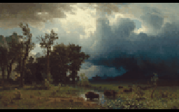 Buffalo Trail: The Impending Storm by Albert Bierstadt