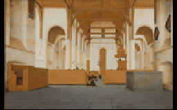 Interior of the Sint-Odulphuskerk in Assendelft by Pieter Saenredam