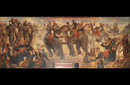 Naresuan of Ayutthaya's Elephant Duel with Mingyi Swa of Toungoo by Chan Chittrakon