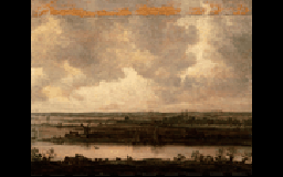 Panoramic View of a Wide River by Jan van Goyen