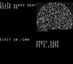 π Spigot + Monte-Carlo preview